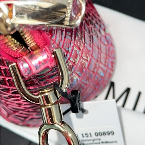 BRAHMIN Melbourne Small Georgina Leather Crossbody Magenta Pink Bag AUTHENTIC - Picture 13 of 14